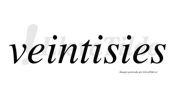 Veintisies no lleva tilde con vocal tónica en la segunda «i»