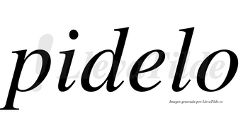 Pidelo no lleva tilde con vocal tónica en la «e»