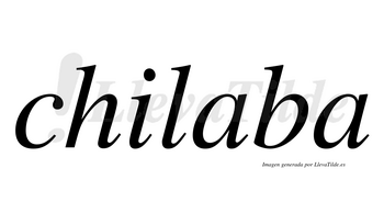 Chilaba  no lleva tilde con vocal tónica en la primera «a»