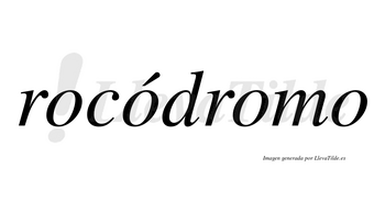 Rocódromo  lleva tilde con vocal tónica en la segunda «o»