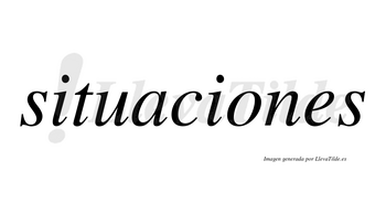 Situaciones  no lleva tilde con vocal tónica en la «o»