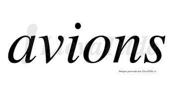 Avions no lleva tilde con vocal tónica en la «o»