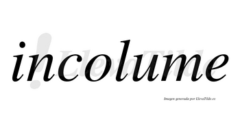 Incolume no lleva tilde con vocal tónica en la «u»