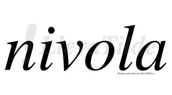 Nivola  no lleva tilde con vocal tónica en la «o»