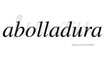 Abolladura  no lleva tilde con vocal tónica en la «u»