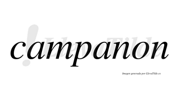 Campanon no lleva tilde con vocal tónica en la segunda «a»