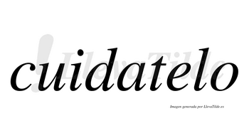 Cuidatelo  no lleva tilde con vocal tónica en la «e»
