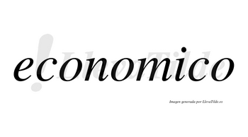 Economico no lleva tilde con vocal tónica en la «i»
