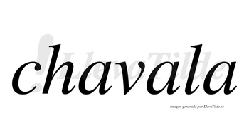 Chavala  no lleva tilde con vocal tónica en la segunda «a»