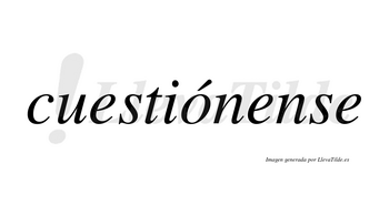 Cuestiónense lleva tilde con vocal tónica en la «o»