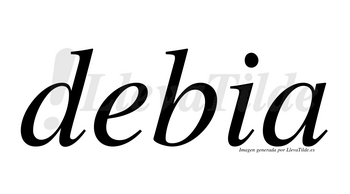 Debia  no lleva tilde con vocal tónica en la «e»