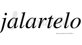 Jalartelo no lleva tilde con vocal tónica en la «e»