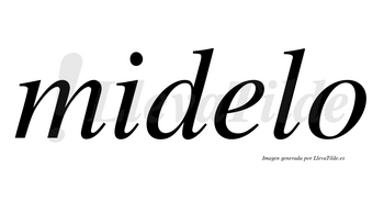 Midelo  no lleva tilde con vocal tónica en la «e»