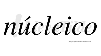 Núcleico lleva tilde con vocal tónica en la «u»
