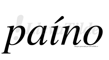 Paíno  lleva tilde con vocal tónica en la «i»