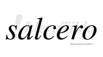Salcero  no lleva tilde con vocal tónica en la «e»
