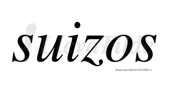 Suizos  no lleva tilde con vocal tónica en la «u»