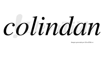 Colindan no lleva tilde con vocal tónica en la «i»