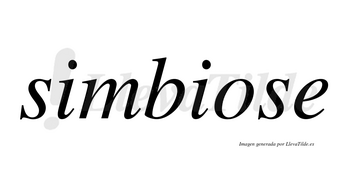 Simbiose  no lleva tilde con vocal tónica en la «o»