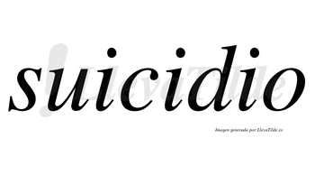 Suicidio  no lleva tilde con vocal tónica en la segunda «i»