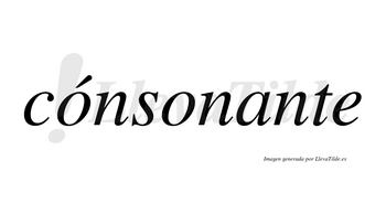 Cónsonante lleva tilde con vocal tónica en la primera «o»