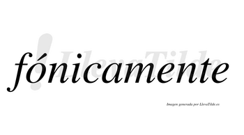 Fónicamente  lleva tilde con vocal tónica en la «o»