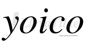 Yoico no lleva tilde con vocal tónica en la primera «o»