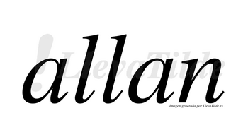 Allan  no lleva tilde con vocal tónica en la primera «a»