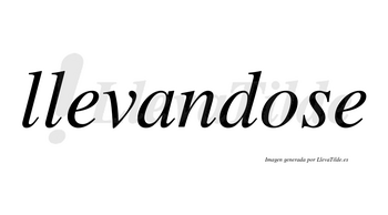 Llevandose no lleva tilde con vocal tónica en la «o»
