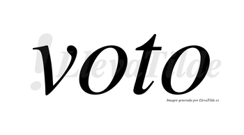 Voto  no lleva tilde con vocal tónica en la primera «o»