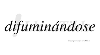Difuminándose lleva tilde con vocal tónica en la «a»