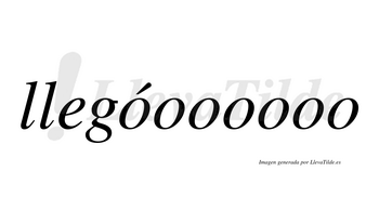 Llegóoooooo  lleva tilde con vocal tónica en la primera «o»