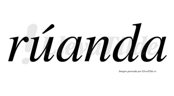 Rúanda lleva tilde con vocal tónica en la «u»