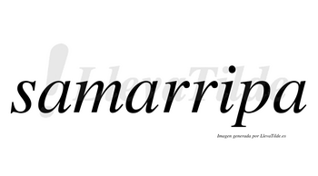 Samarripa  no lleva tilde con vocal tónica en la «i»
