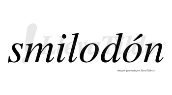 Smilodón lleva tilde con vocal tónica en la segunda «o»