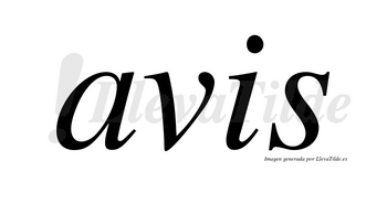 Avis no lleva tilde con vocal tónica en la «a»
