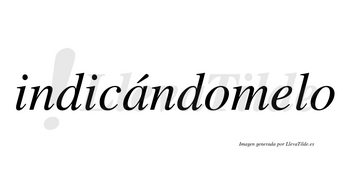 Indicándomelo  lleva tilde con vocal tónica en la «a»