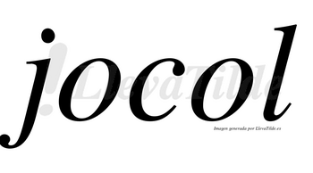 Jocol  no lleva tilde con vocal tónica en la segunda «o»