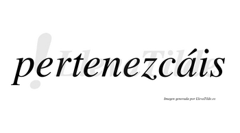 Pertenezcáis  lleva tilde con vocal tónica en la «a»