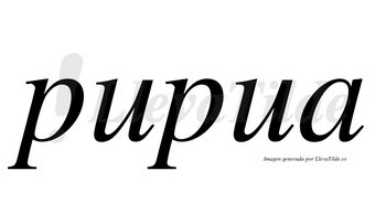 Pupua no lleva tilde con vocal tónica en la primera «u»