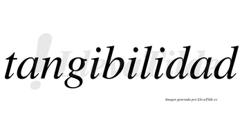 Tangibilidad no lleva tilde con vocal tónica en la segunda «a»
