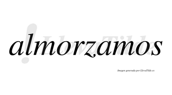 Almorzamos  no lleva tilde con vocal tónica en la segunda «a»