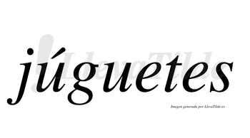 Júguetes  lleva tilde con vocal tónica en la primera «u»