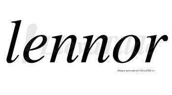 Lennor no lleva tilde con vocal tónica en la «o»