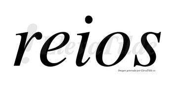 Reios no lleva tilde con vocal tónica en la «o»