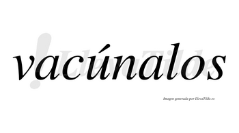 Vacúnalos  lleva tilde con vocal tónica en la «u»