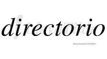 Directorio  no lleva tilde con vocal tónica en la primera «o»