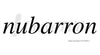 Nubarron  no lleva tilde con vocal tónica en la «a»