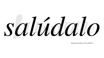 Salúdalo lleva tilde con vocal tónica en la «u»