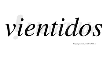 Vientidos no lleva tilde con vocal tónica en la segunda «i»